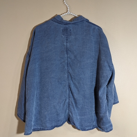 Old Navy Chambray blazer jacket size large - Picture 5 of 5